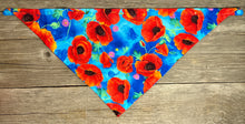 Load image into Gallery viewer, Double-Sided Dog Bandanna - Midsummer Night Garden
