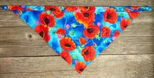 Load image into Gallery viewer, Double-Sided Dog Bandanna - Midsummer Night Garden
