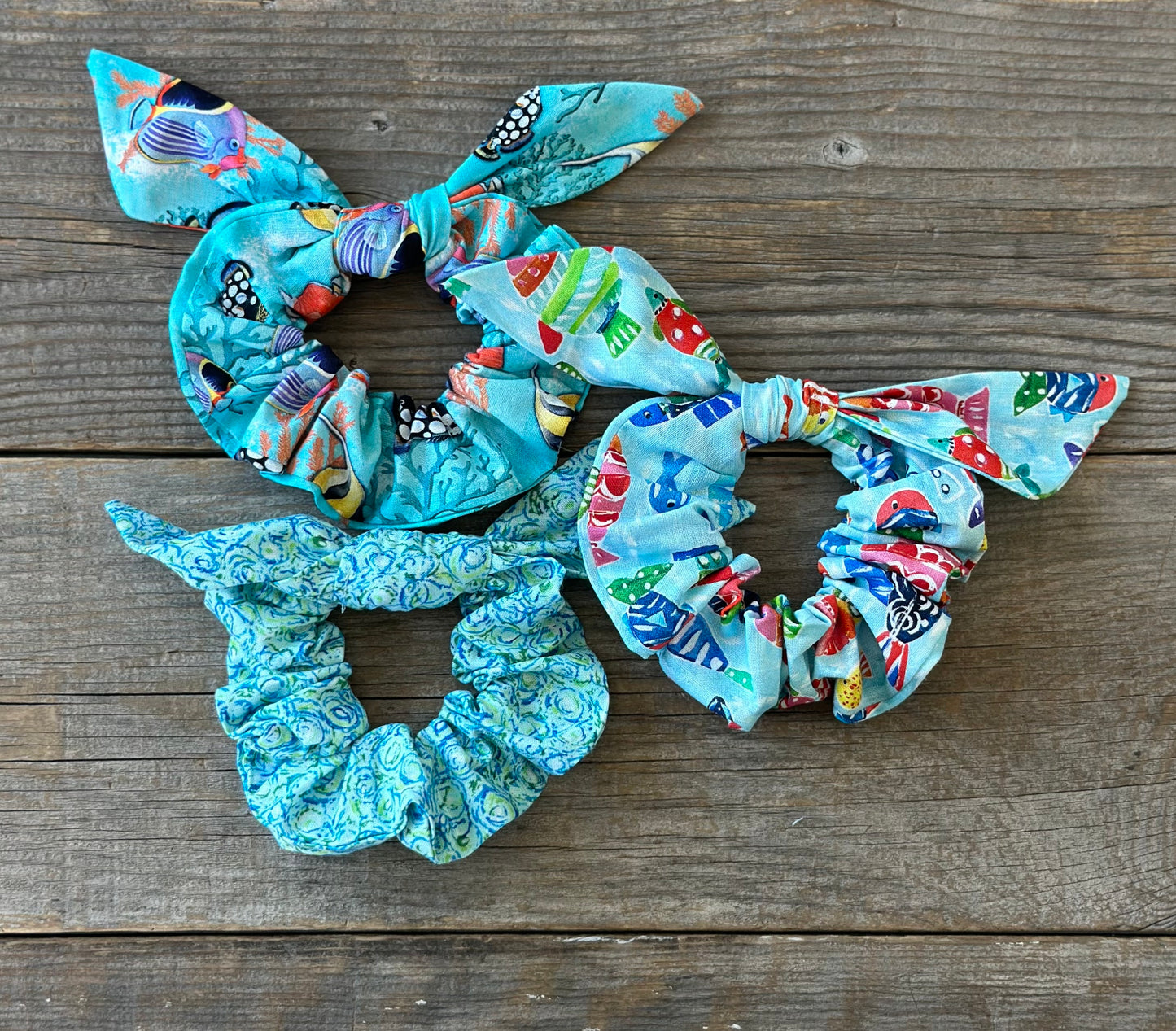 Gone Fishin' Hair Tie/Scrunchie Set of 3