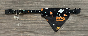 Double-Sided Cat Bandanna - Halloween Haul & Pumpkin Palooza