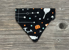 Load image into Gallery viewer, Double-Sided Cat Bandanna - Halloween Haul &amp; Pumpkin Palooza
