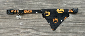 Double-Sided Cat Bandanna - Halloween Haul & Pumpkin Palooza