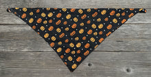 Load image into Gallery viewer, Double-Sided Dog Bandanna - Pumpkin Palooza &amp; Halloween Haul
