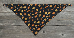 Double-Sided Dog Bandanna - Pumpkin Palooza & Halloween Haul