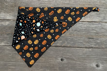 Load image into Gallery viewer, Double-Sided Dog Bandanna - Pumpkin Palooza &amp; Halloween Haul
