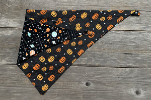 Double-Sided Dog Bandanna - Pumpkin Palooza & Halloween Haul