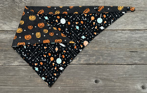 Double-Sided Dog Bandanna - Pumpkin Palooza & Halloween Haul