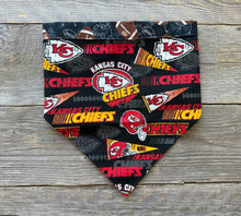 Load image into Gallery viewer, Double-Sided Dog Bandanna - Kansas City Chiefs &amp; Cheer!
