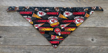 Load image into Gallery viewer, Double-Sided Dog Bandanna - Kansas City Chiefs &amp; Cheer!
