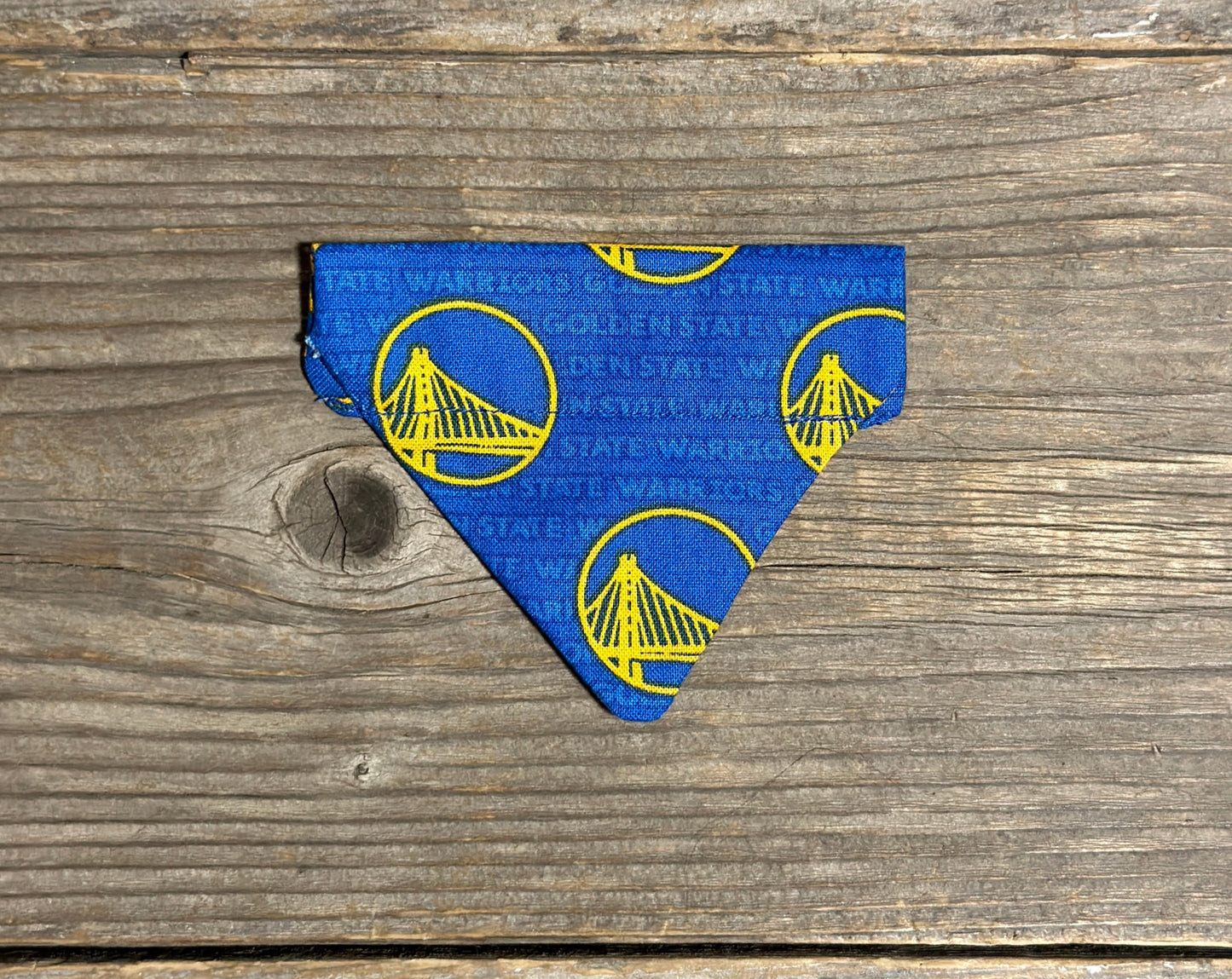 Double-Sided Cat Bandanna - Golden State Warriors
