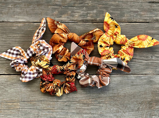 Fall Festivities Hair Tie/Scrunchie Set of 5