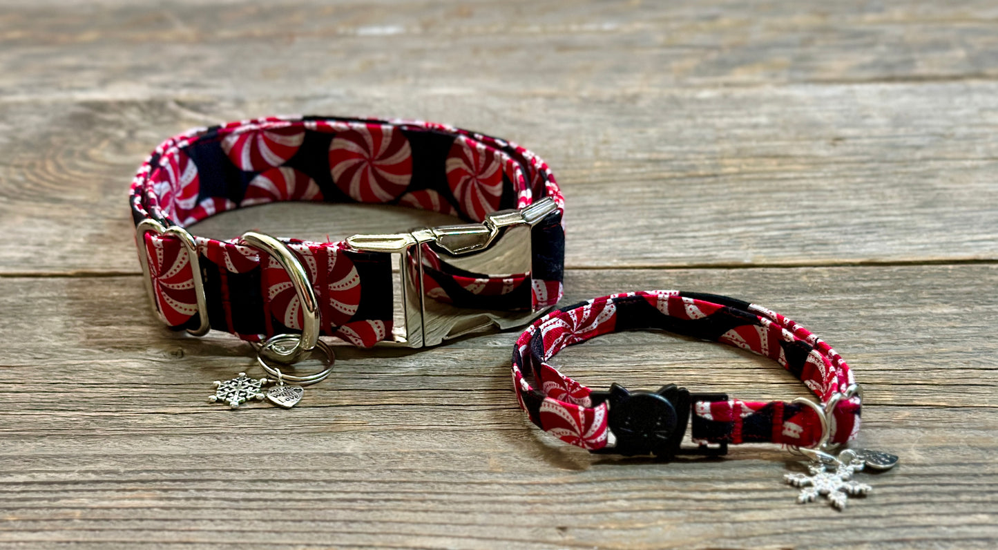 Peppermint Twist -Dog Collar