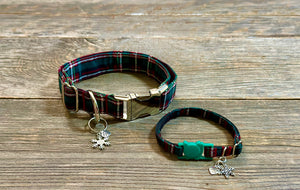 Christmas at the Cabin -Dog Collar