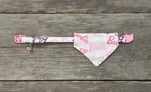 Load image into Gallery viewer, Double-Sided Cat Bandanna -  Malibu Barbie &amp; Barbie Girl
