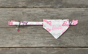 Double-Sided Cat Bandanna -  Malibu Barbie & Barbie Girl