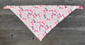 Double-Sided Dog Bandanna - Malibu Barbie & Barbie Girl