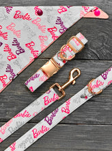 Load image into Gallery viewer, Double-Sided Dog Bandanna - Malibu Barbie &amp; Barbie Girl
