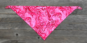 Double-Sided Dog Bandanna - Love Notes & Whirlwind Romance