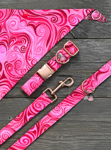 Double-Sided Dog Bandanna - Love Notes & Whirlwind Romance