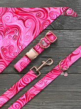 Load image into Gallery viewer, Double-Sided Dog Bandanna - Whirlwind Romance &amp; Bella
