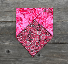 Load image into Gallery viewer, Double-Sided Dog Bandanna - Bella &amp; Whirlwind Romance
