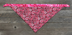 Double-Sided Dog Bandanna - Whirlwind Romance & Bella