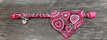 Load image into Gallery viewer, Double-Sided Cat Bandanna - Bella &amp; Whirlwind Romance
