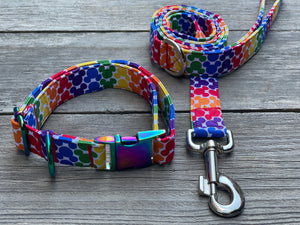 Rainbow Mickey -Dog Collar