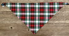 Load image into Gallery viewer, Double-Sided Dog Bandanna - Winter Garden &amp; Plaid for Days
