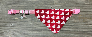 Double-Sided Cat Bandanna - Sweet Talk & Puppy Love