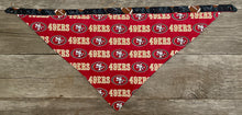 Load image into Gallery viewer, Double-Sided Dog Bandanna - 49ers &amp; Cheer!
