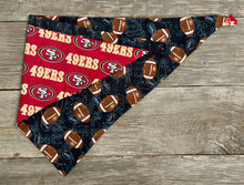 Load image into Gallery viewer, Double-Sided Dog Bandanna - 49ers &amp; Cheer!
