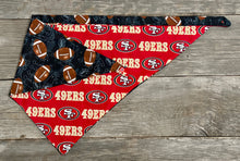 Load image into Gallery viewer, Double-Sided Dog Bandanna - 49ers &amp; Cheer!
