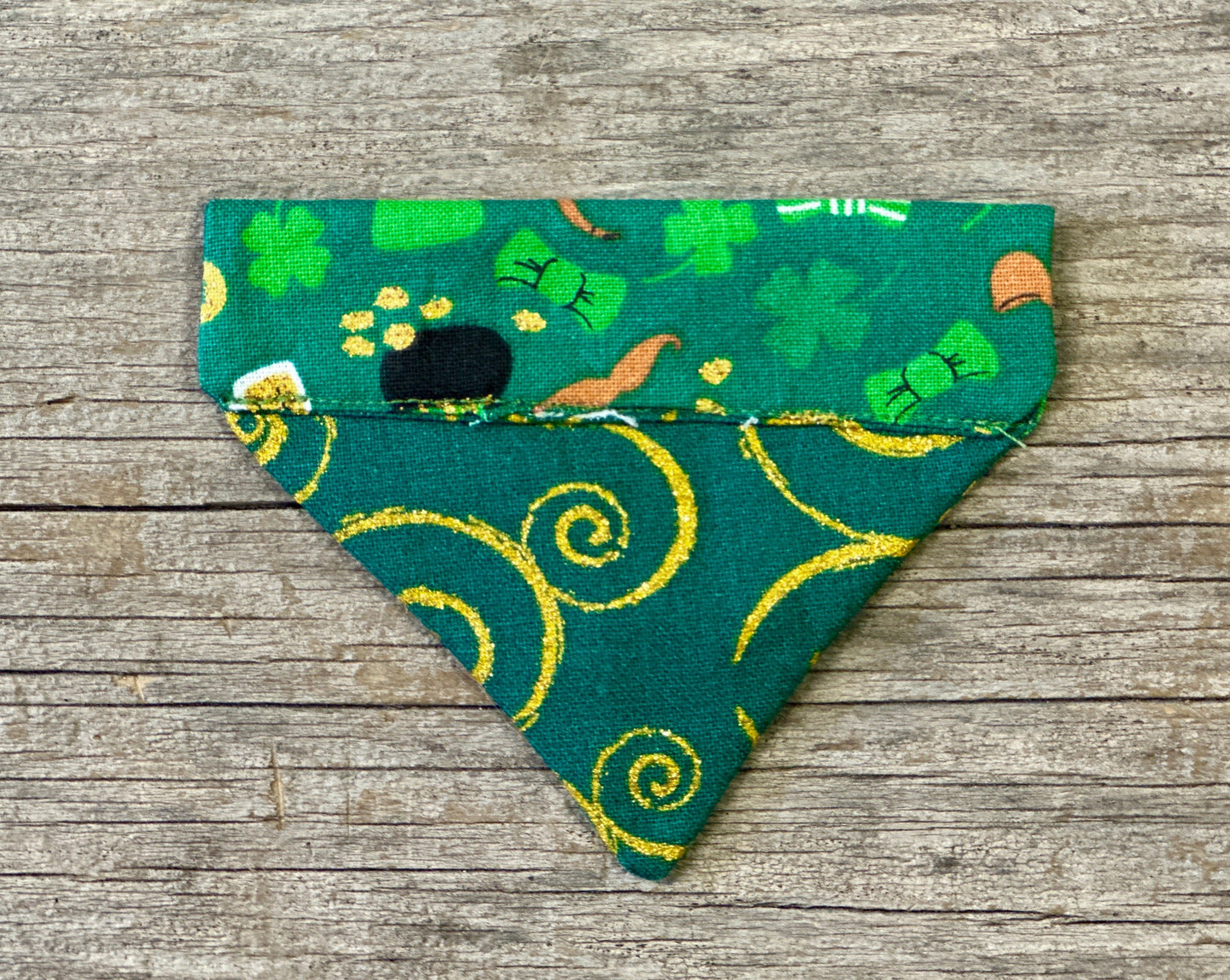 Double-Sided Cat Bandanna - Just a Wee Bit O’ Luck & Shenanigans
