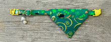 Load image into Gallery viewer, Double-Sided Cat Bandanna - Just a Wee Bit O’ Luck &amp; Shenanigans
