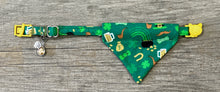 Load image into Gallery viewer, Double-Sided Cat Bandanna - Just a Wee Bit O’ Luck &amp; Shenanigans
