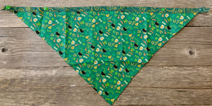 Double-Sided Dog Bandanna - Just a Wee Bit O’ Luck & Shenanigans