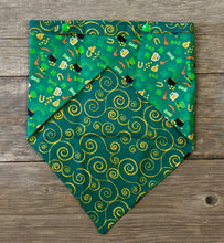 Load image into Gallery viewer, Double-Sided Dog Bandanna - Just a Wee Bit O’ Luck &amp; Shenanigans
