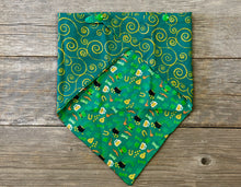 Load image into Gallery viewer, Double-Sided Dog Bandanna - Just a Wee Bit O’ Luck &amp; Shenanigans
