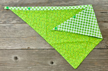 Load image into Gallery viewer, Double-Sided Dog Bandanna - Polka Party &amp; Picnic in the Meadow
