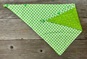 Double-Sided Dog Bandanna - Polka Party & Picnic in the Meadow