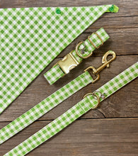 Load image into Gallery viewer, Double-Sided Dog Bandanna - Polka Party &amp; Picnic in the Meadow
