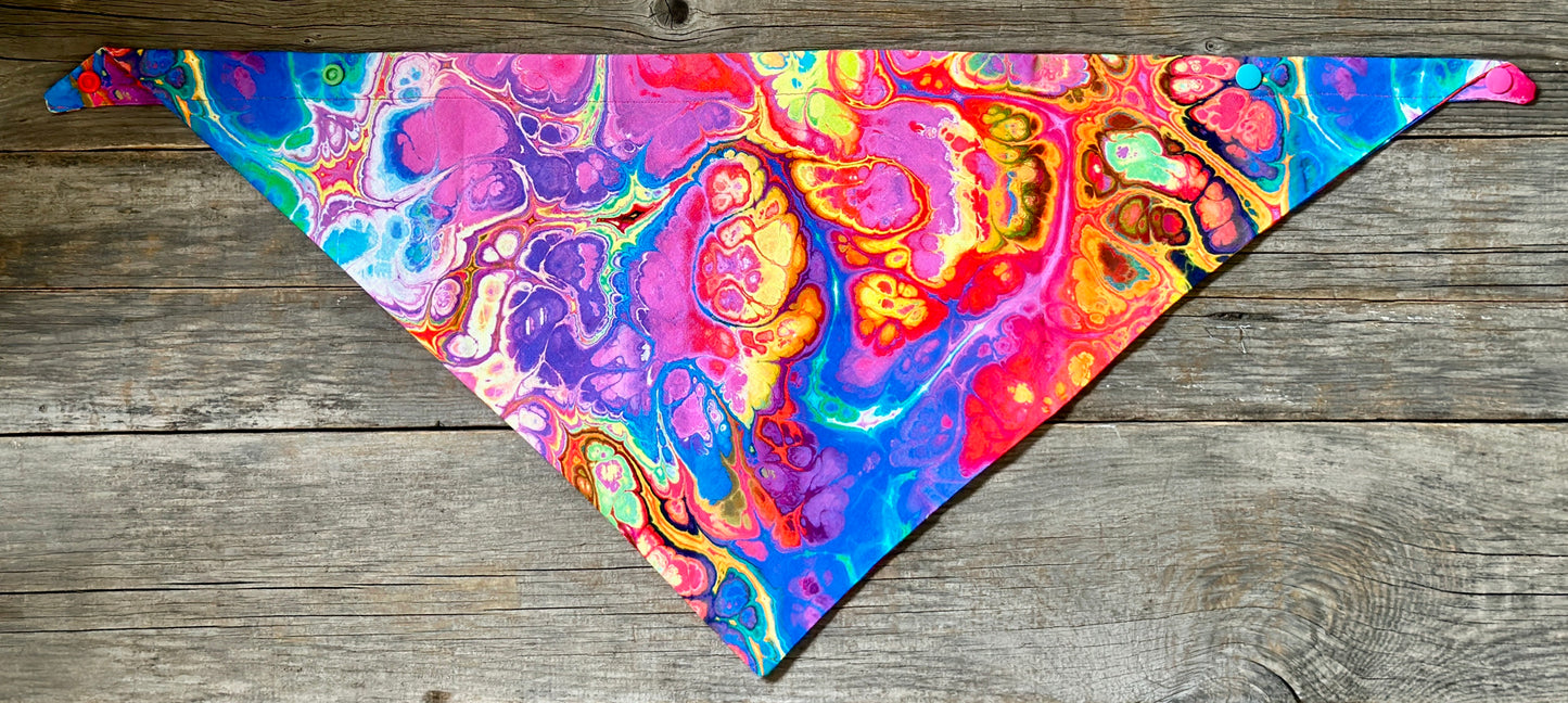 Double-Sided Dog Bandanna - To Dye For