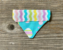 Load image into Gallery viewer, Double-Sided Cat Bandanna - Spring Fever &amp; Hop to It
