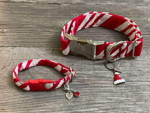 Candy Cane -Dog Collar