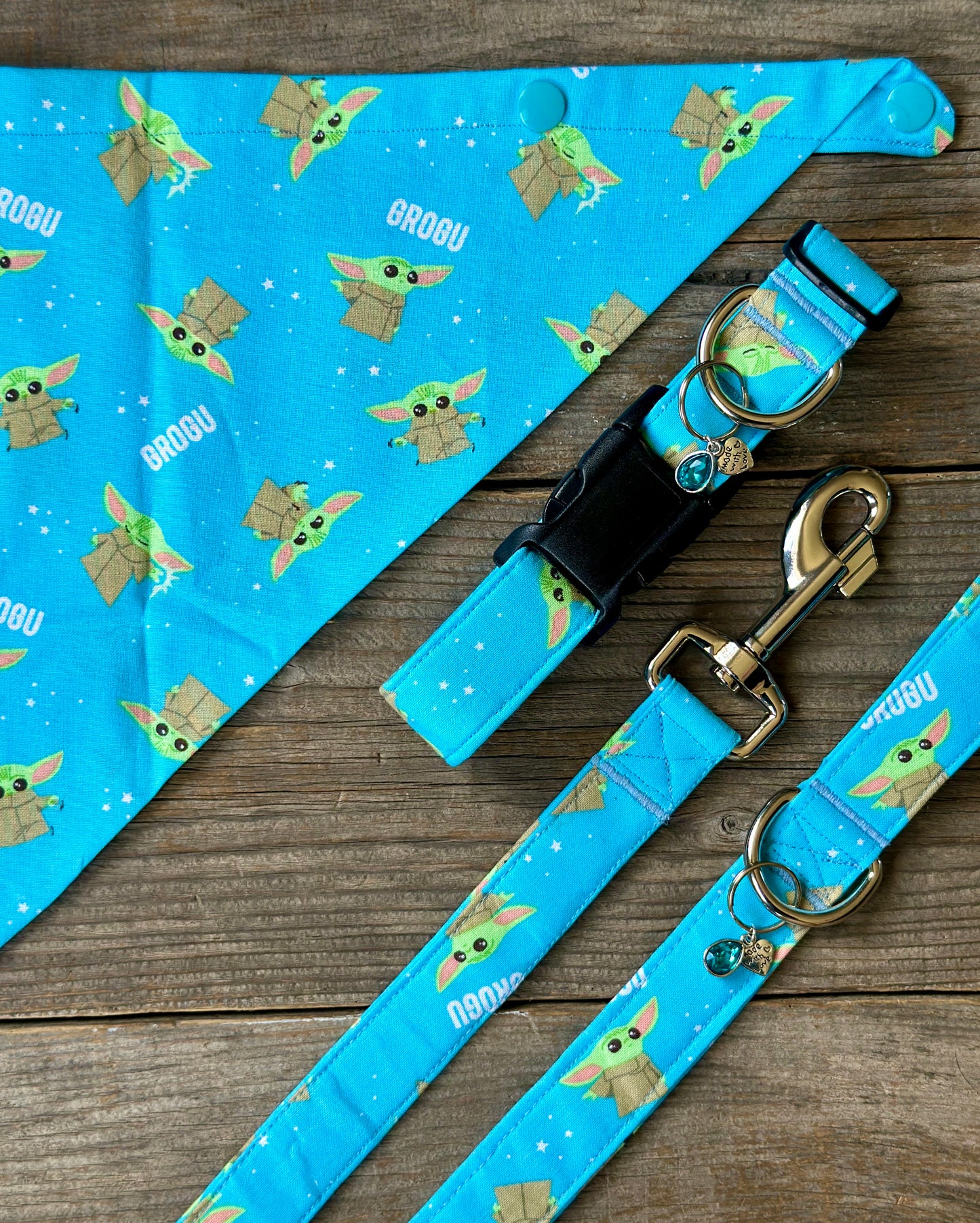 The Many Faces of Grogu -Dog Leash